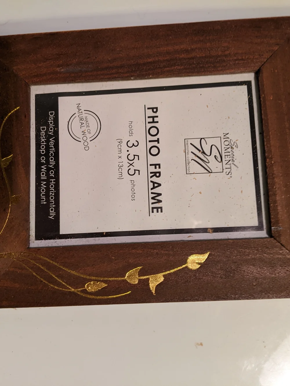 Unbranded Silver Floral Metal Photo Frame - 3.5x5